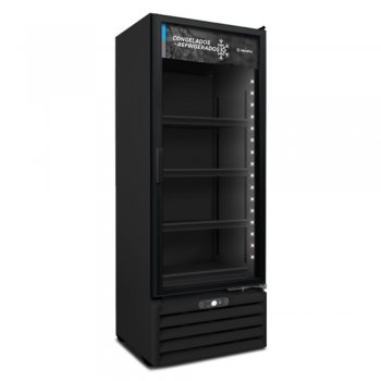 Conservador e Refrigerador All Black , Porta de Vidro - 531L - BERTEVELLO